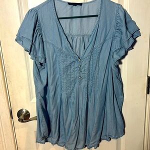 Blue blouse worn once